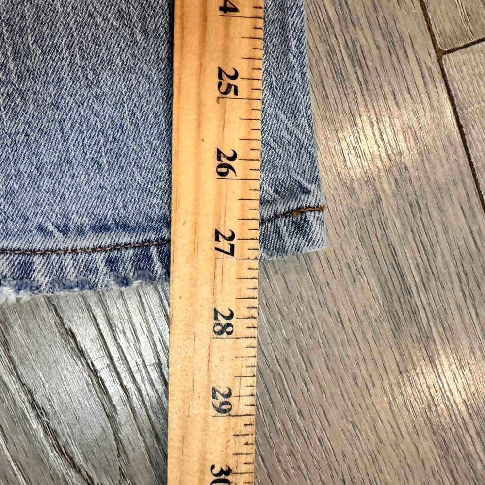 AEROPOSTALE Jeans Size 6 Light Wash 90s High Rise Straight Leg Button Fly - Picture 8 of 10